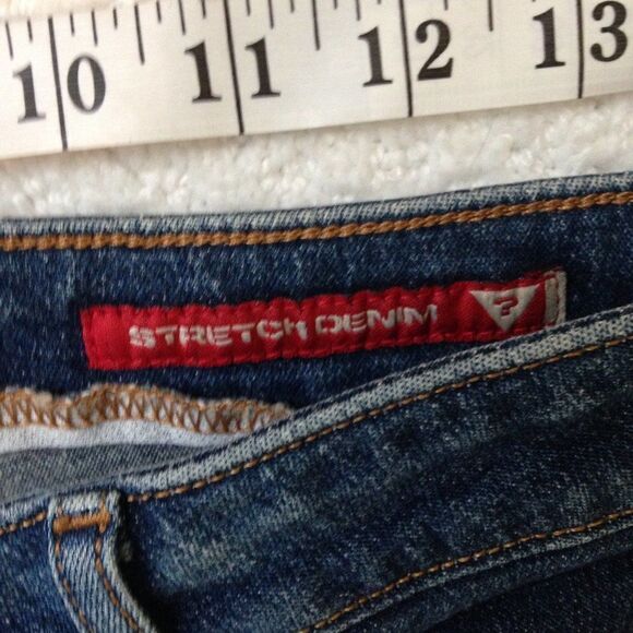 Y2k Guess Jeans Millenium Stretch Denim 3-V-01 Red Label Size 32 - Picture 5 of 11